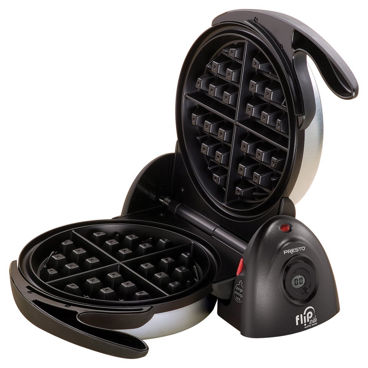 presto03510flipsidebelgianwafflemakerwithtimer