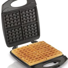 hamilton beach 26020 4 square belgian style waffle baker