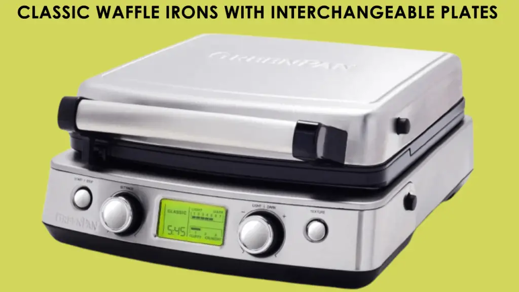 Classic Waffle Irons with Interchangeable Plates