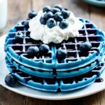 blue waffle recipe