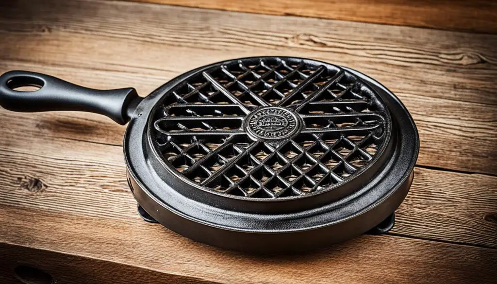 Antique Griswold cast iron waffle iron