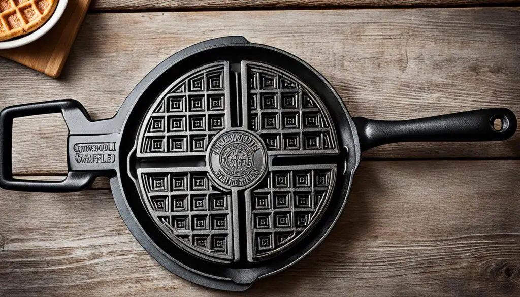 Antique Griswold cast iron waffle iron value