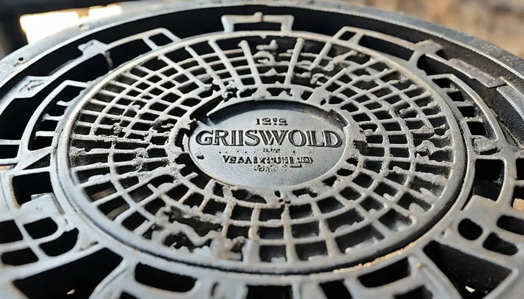 Griswold cast iron markings