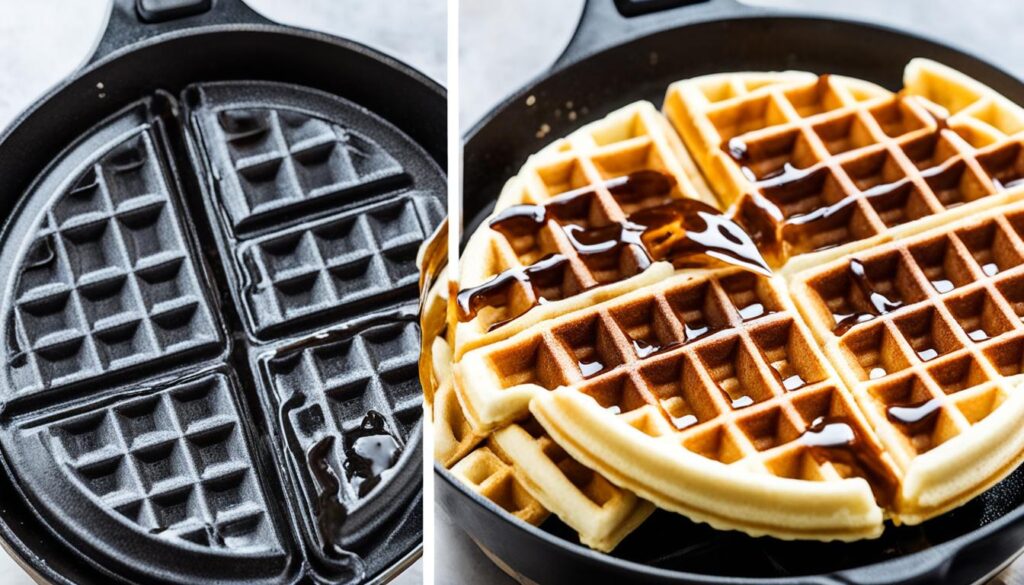 Waffle texture comparison