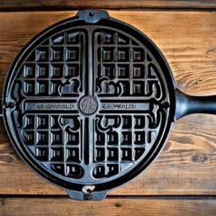 antique griswold cast iron waffle iron