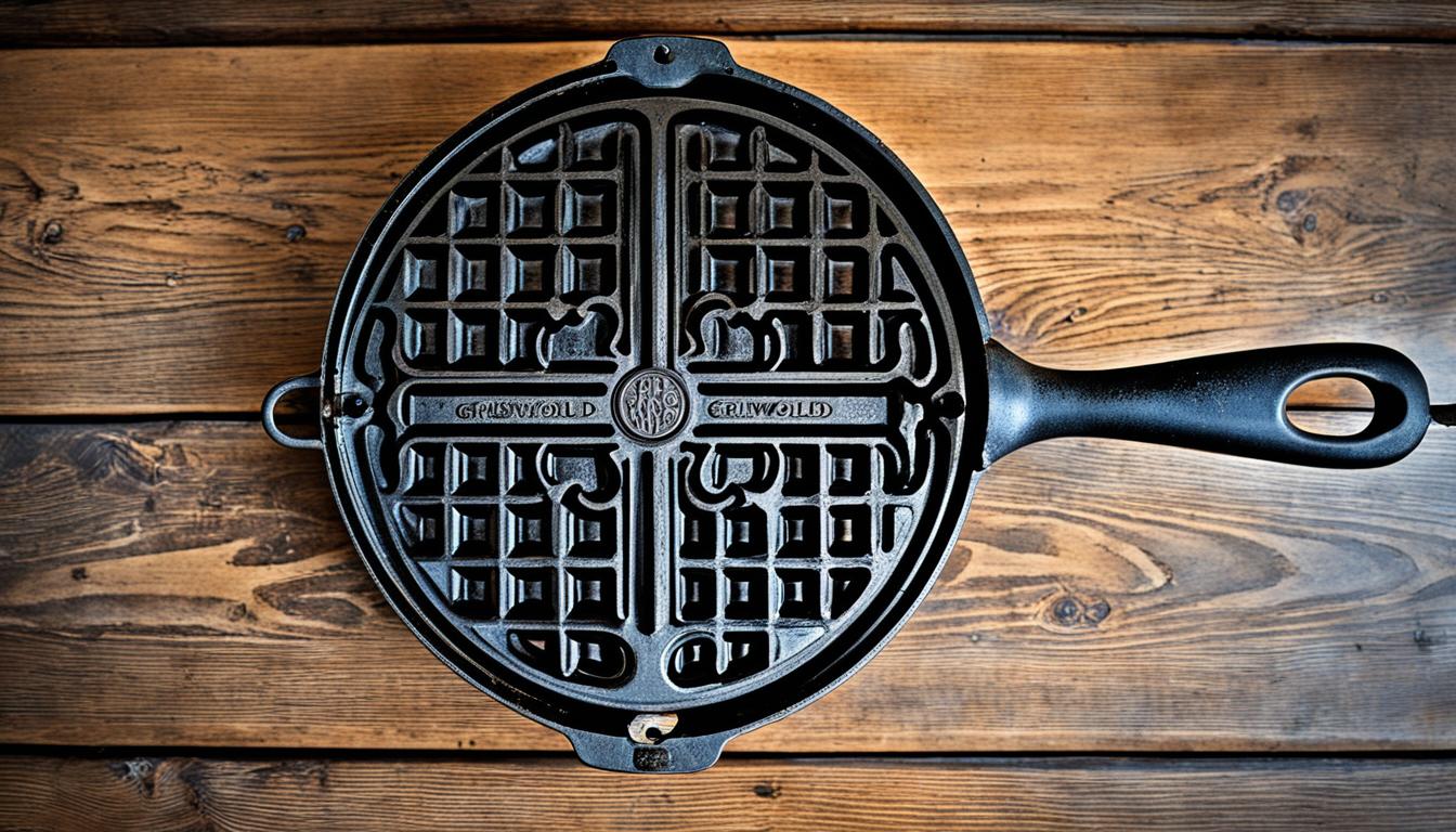 antique griswold cast iron waffle iron