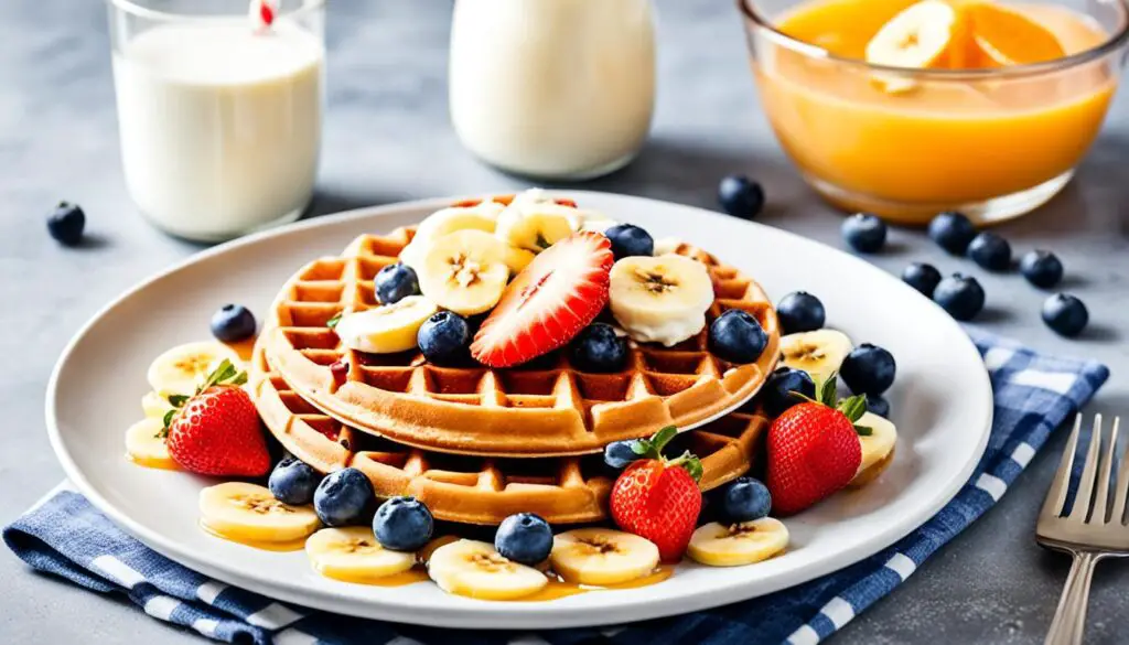 Classic healthy waffle toppings