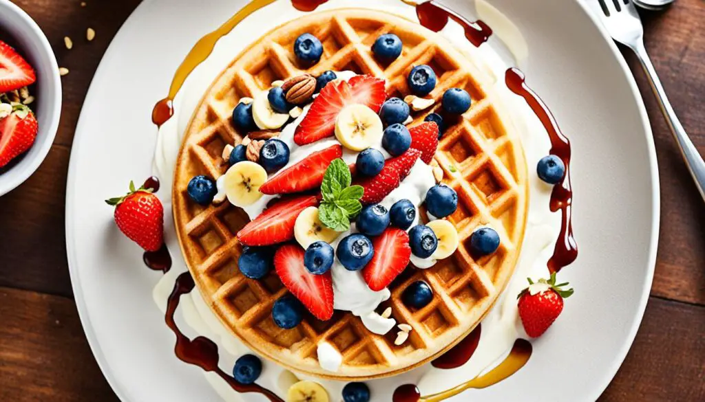 Classic low calorie waffle toppings