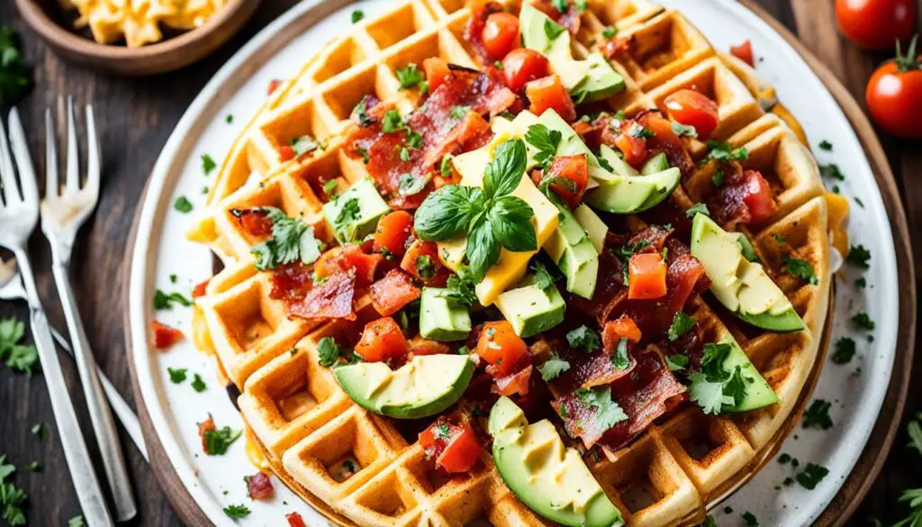 Classic savory waffle toppings