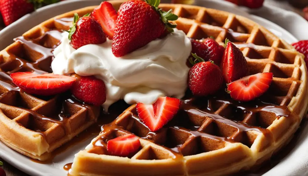 Classic sweet waffle toppings