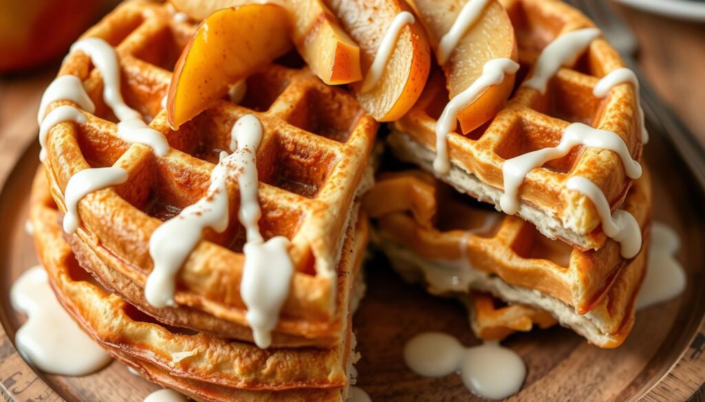 Apple pie waffles