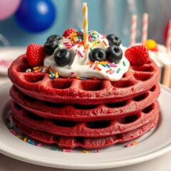 Birthday Cake Waffle Recipes