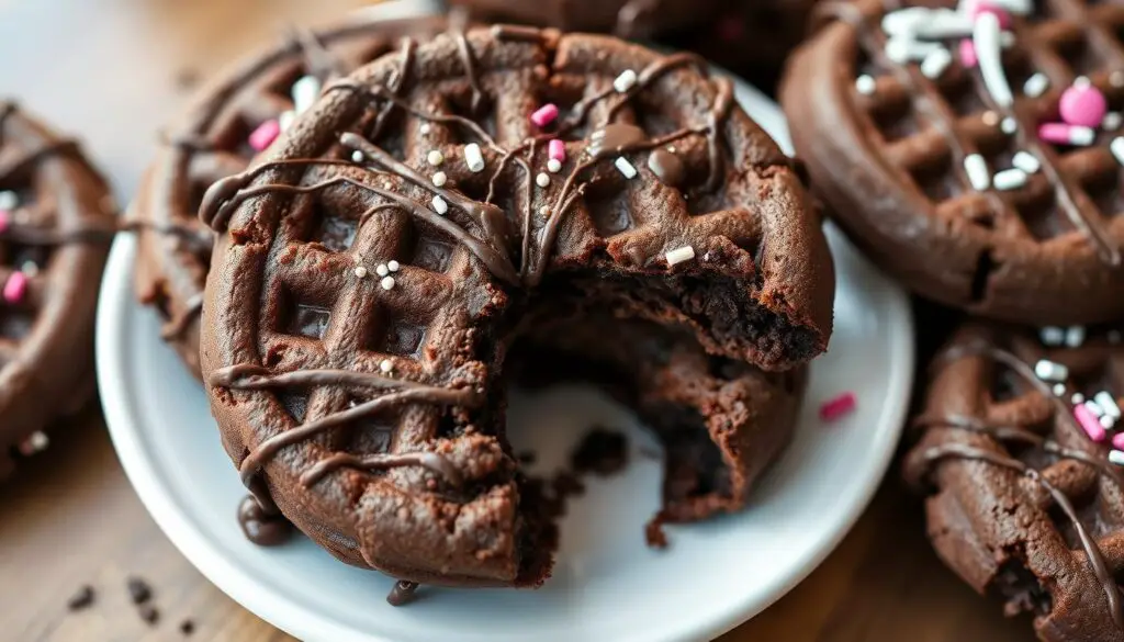 Cake mix waffle cookies