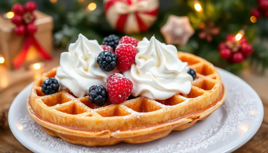 Classic Christmas waffles