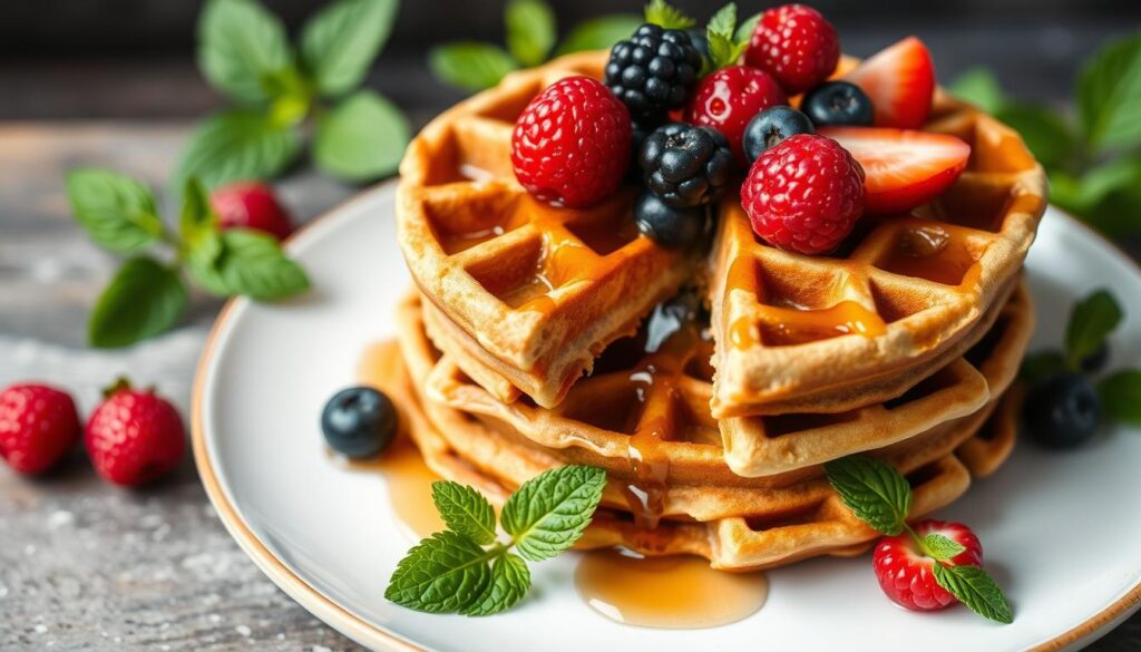 Dairy-free protein waffles