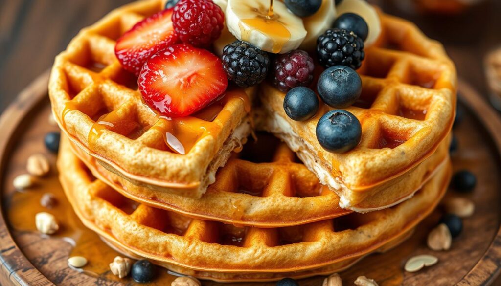 High protein waffle techniques