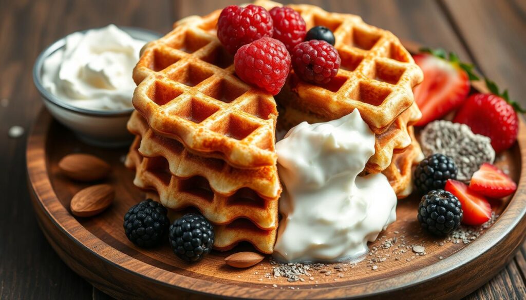 Natural protein sources for waffles