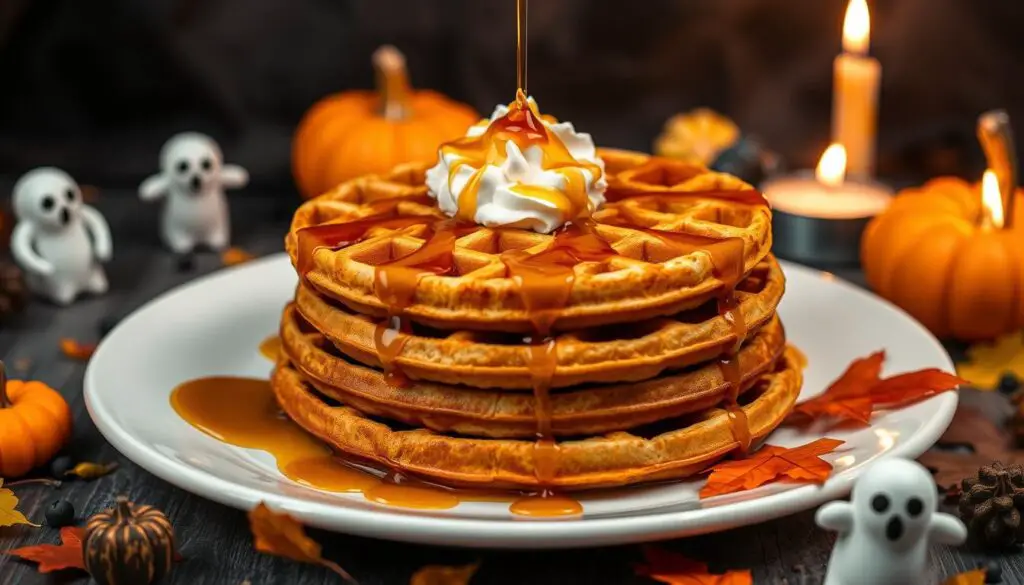 Pumpkin spice waffles