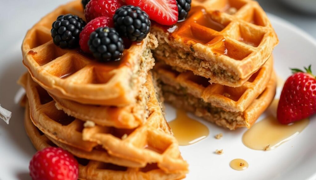 Quinoa and egg protein waffles