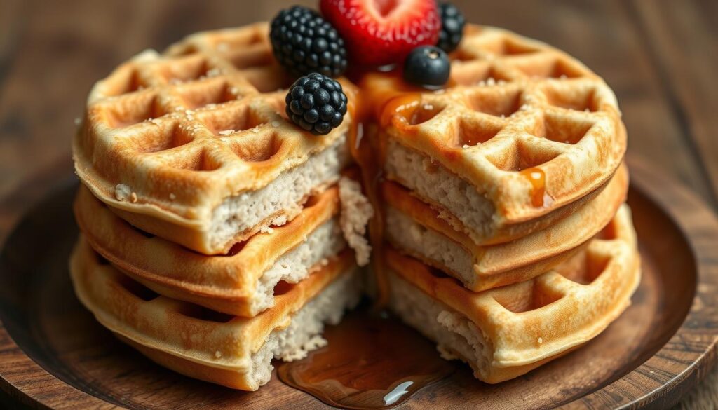Tofu and oat protein waffles
