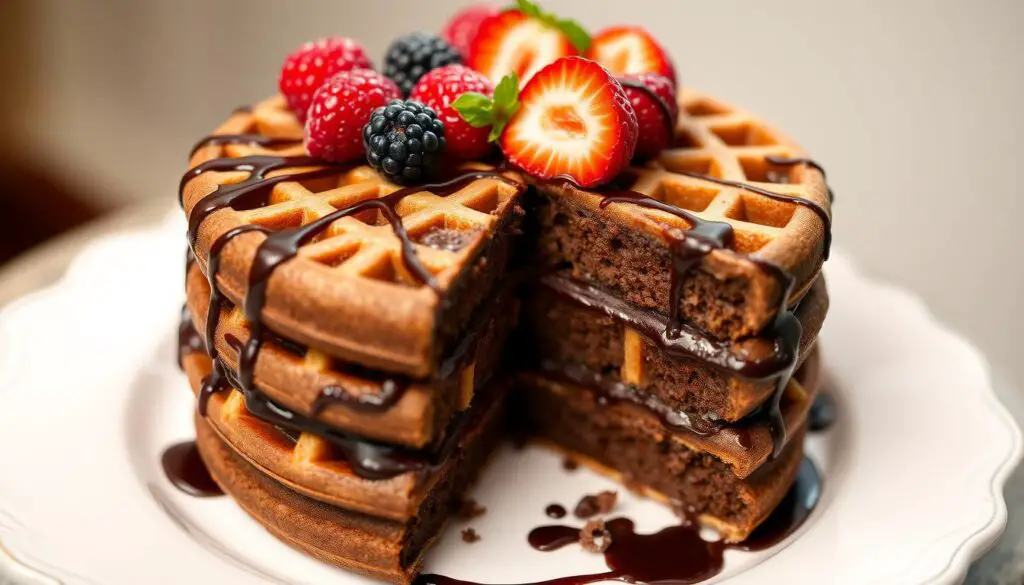 chocolate waffle cake