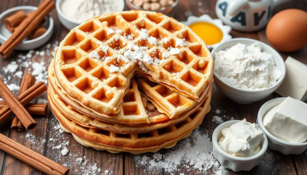 cinnamon roll waffle ingredients