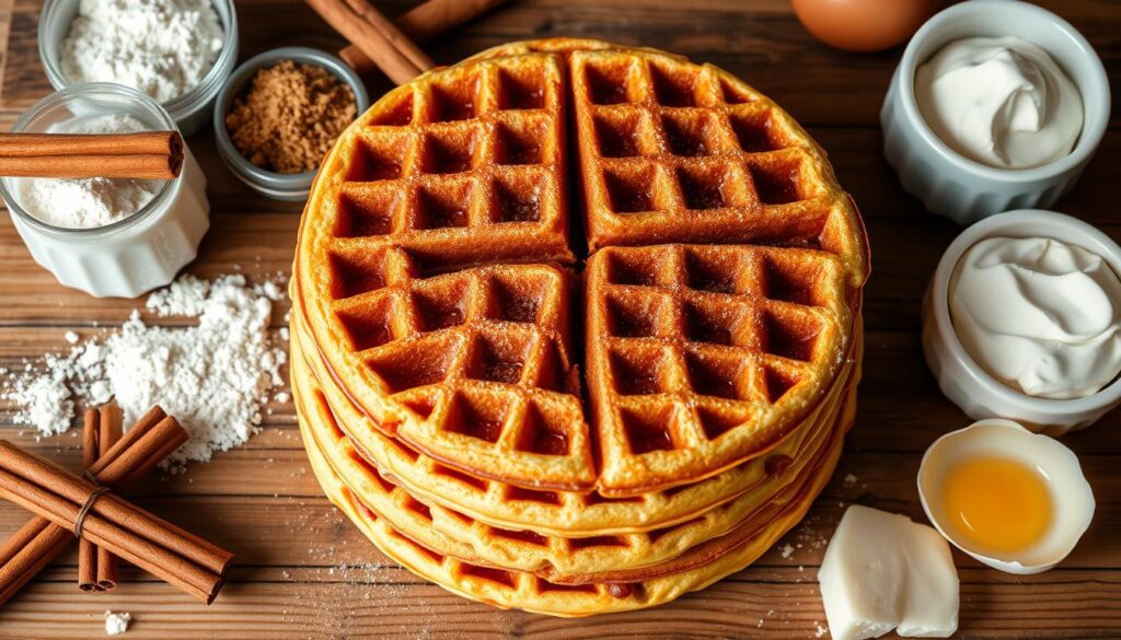 cinnamon roll waffle ingredients