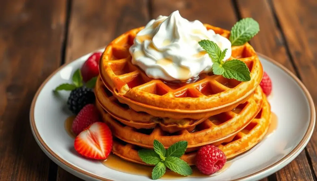 vegan sweet potato waffles