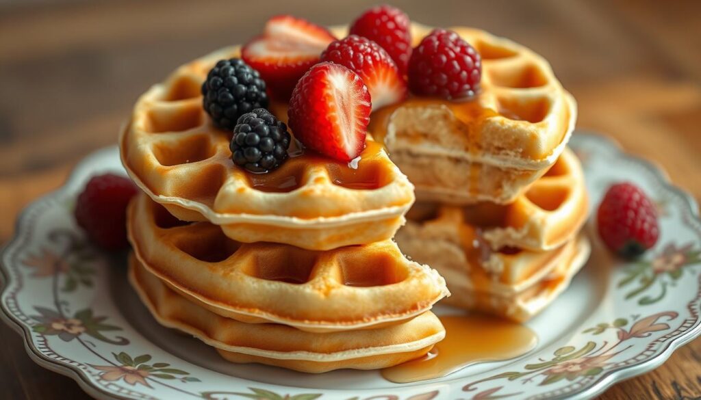 Almond milk waffles