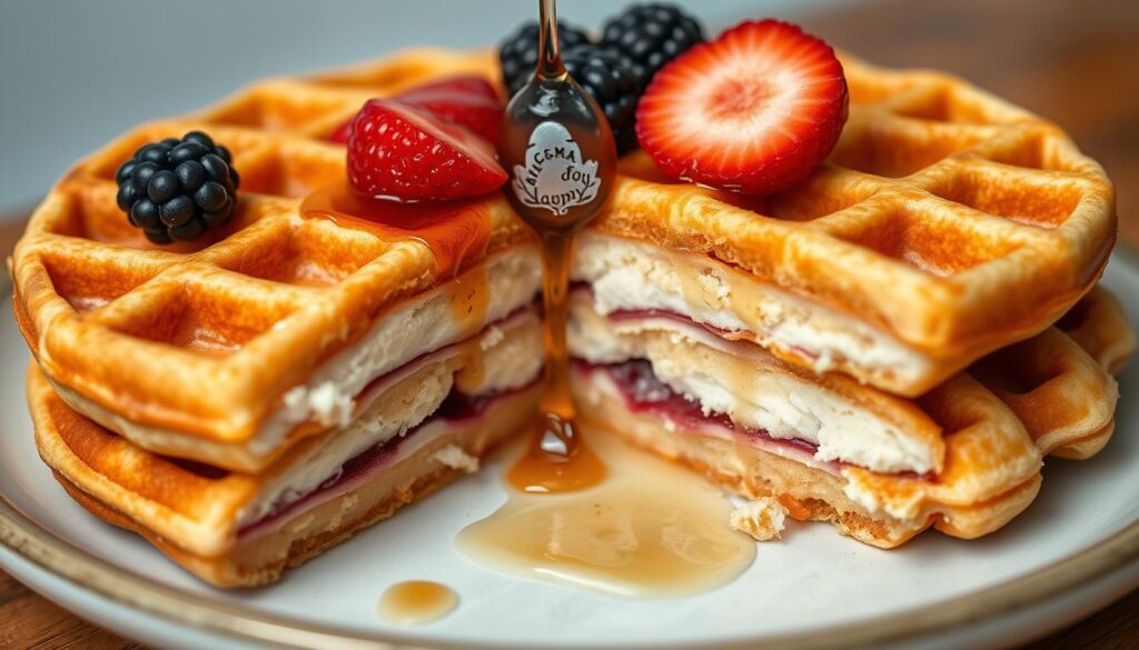 Almond milk waffles for dairy-free breakfast