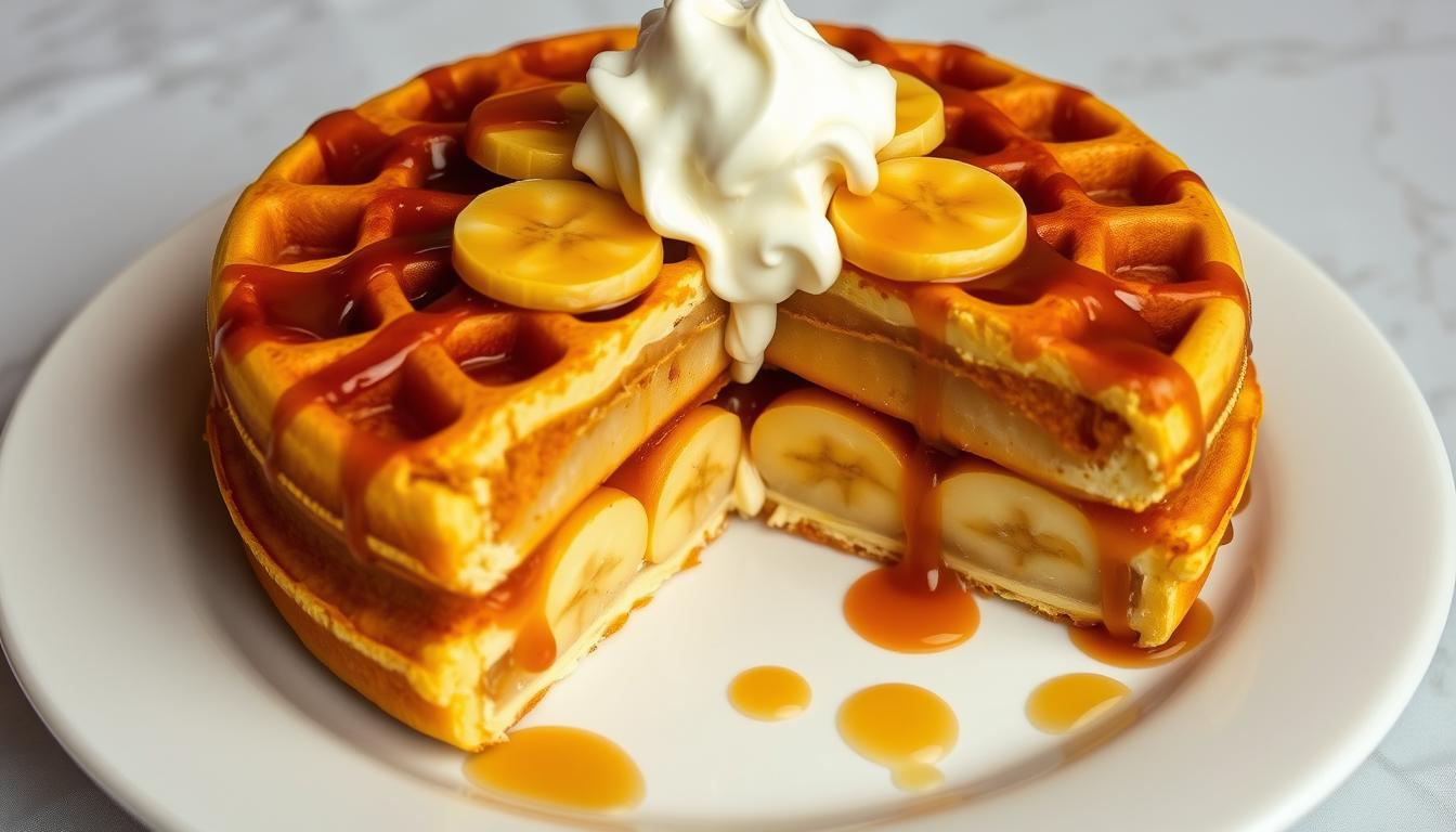 Bananas Foster Belgian Waffle Cake Recipes