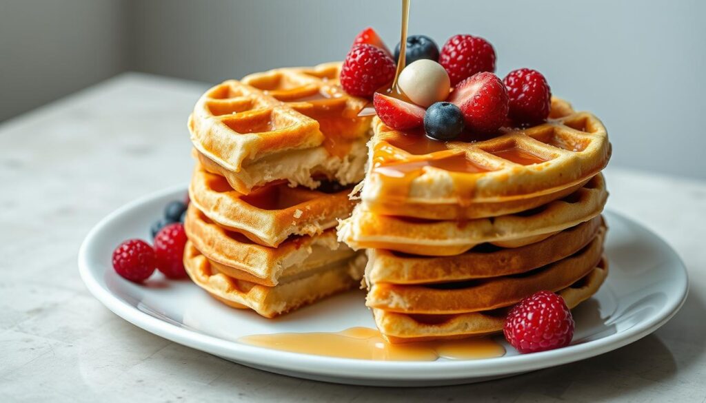 Classic vanilla cassava flour waffles
