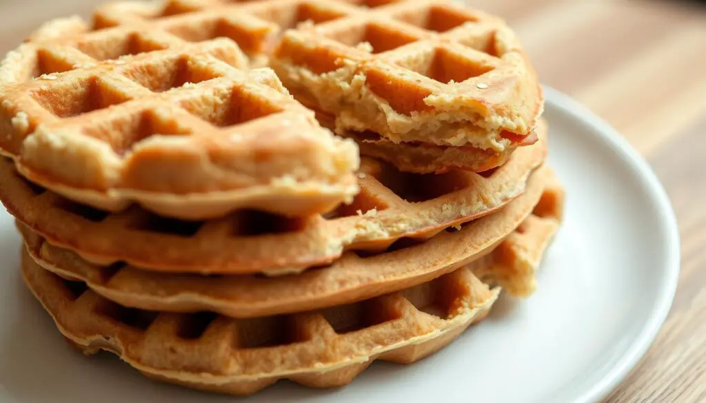 Oat flour waffles texture