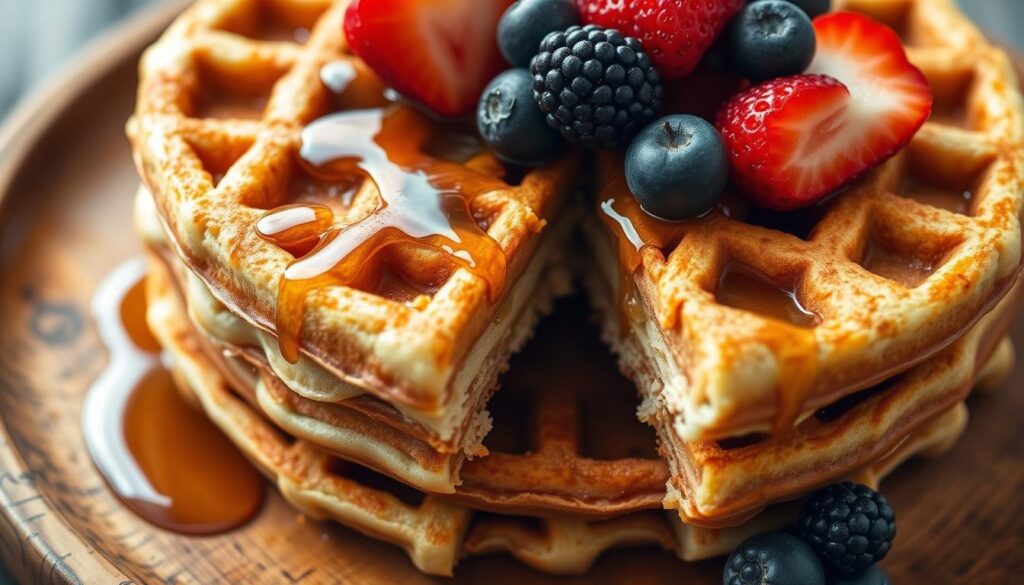 Paleo cassava flour waffles