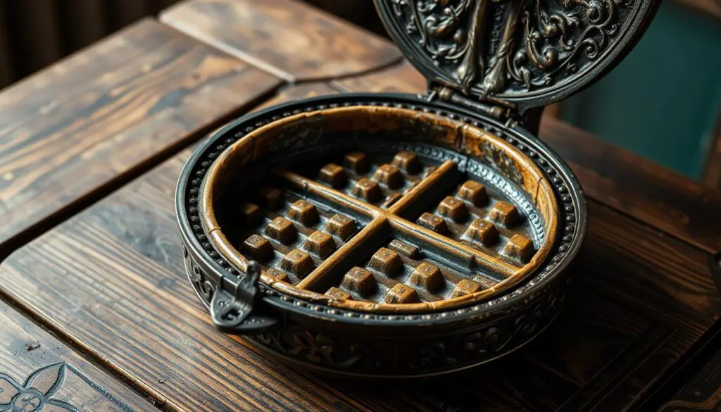 medieval waffle iron