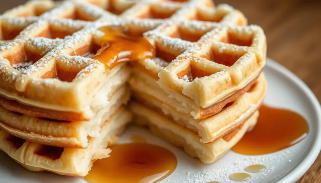 vanilla brioche waffles