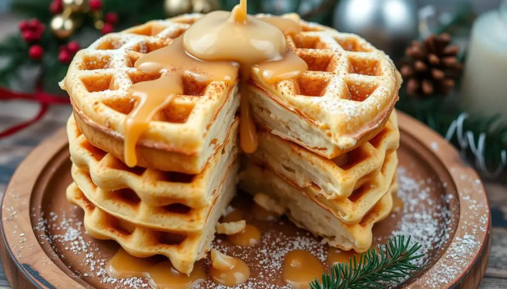 Eggnog waffle texture