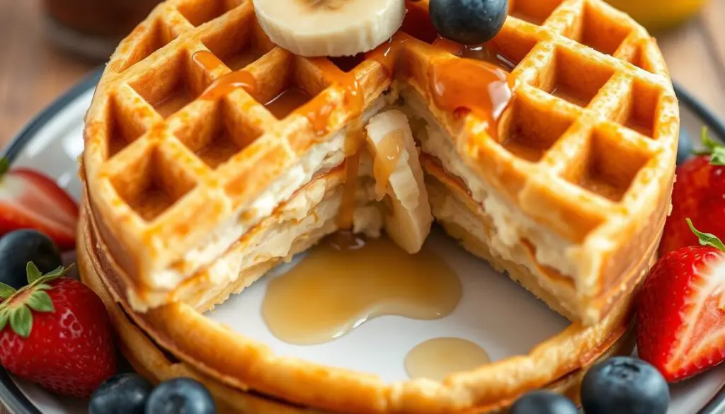 Healthy banana waffles nutrition