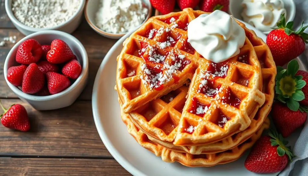 Strawberry waffle ingredients