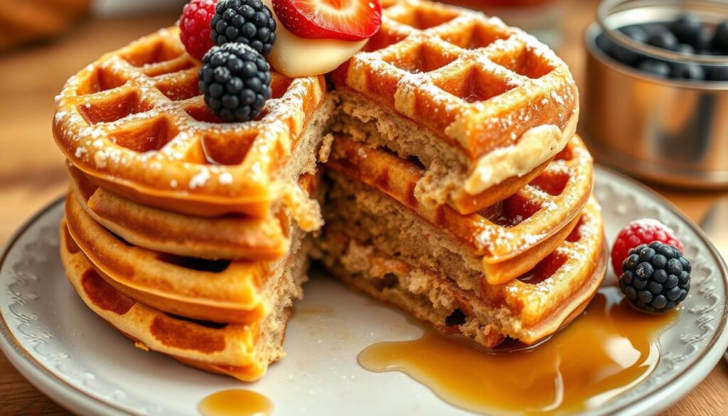 Whole grain waffles