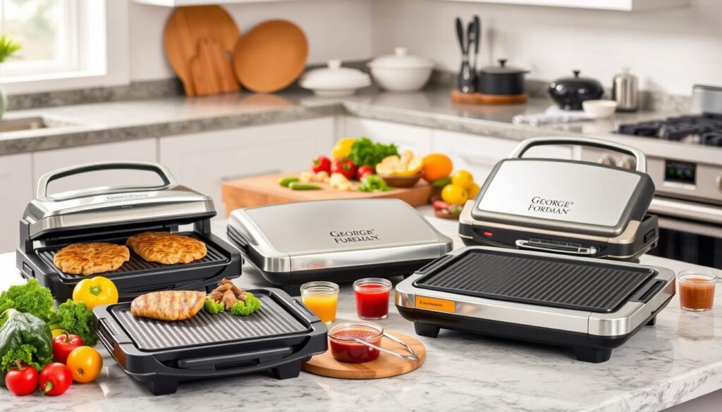 George Foreman grill selection