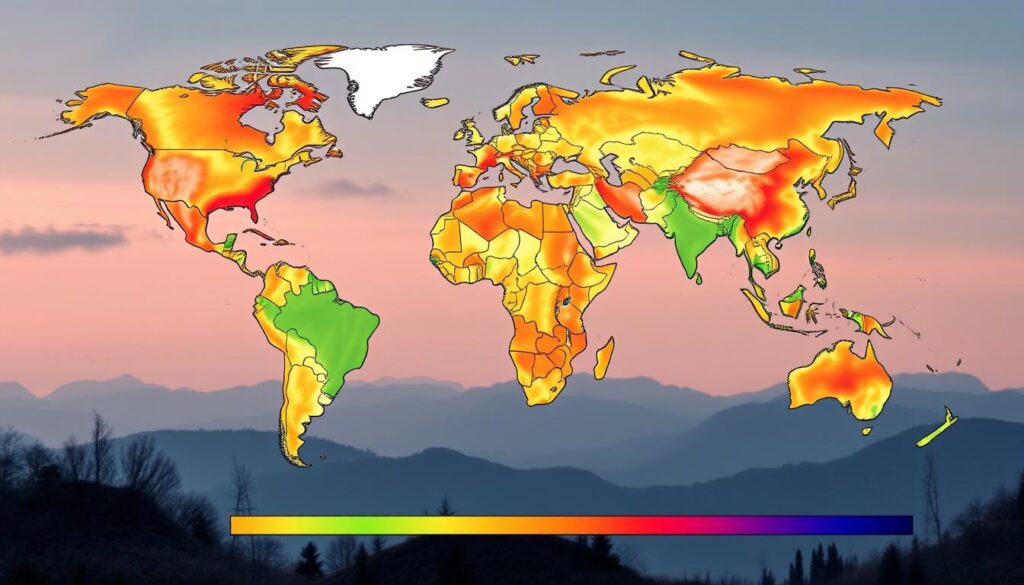 Daily global carbon output