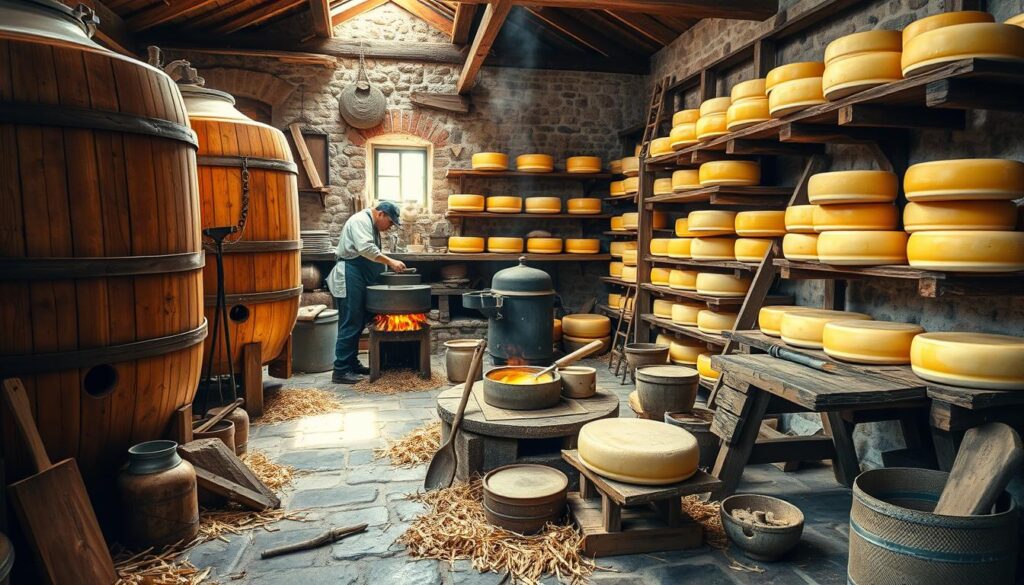 traditional cheese production